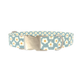 Grey Daisy Pattern Dog Collar - Thumbnail 3