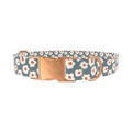 Dark Grey Daisy Dog Collar - Thumbnail 2