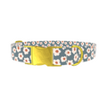 Dark Grey Daisy Dog Collar - Thumbnail 1