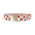 Red Strawberry Pattern Dog Collar - Thumbnail 3