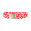 Watercolor Heart Dog Collar - metal gold