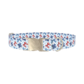 Patriotic Bows Dog Collar - metal silver