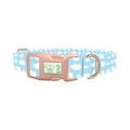 Cloud Pattern Dog Collar - plastic rose gold