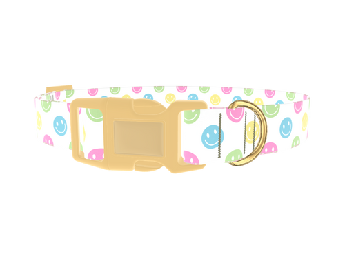Smiley Face Dog Collar