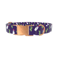 Cactus Ghost Dog Collar - metal silver