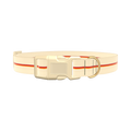 Geometric Hexagon Dog Collar - plastic silver