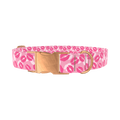 Valentine Lips Dog Collar - metal silver