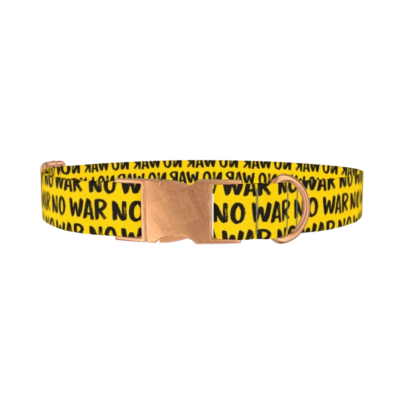 Bold Statement Dog Collar - metal rose gold