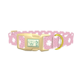 Clover Dot Dog Collar - plastic gold