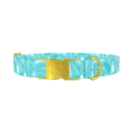 Tropical Palm Dog Collar - metal gold