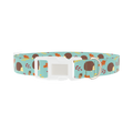 Autumn Hedgehog Dog Collar - plastic silver