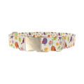 Autumn Bird Dog Collar - metal silver