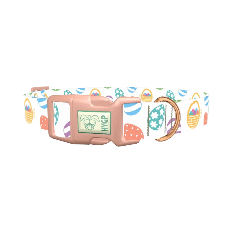 Easter Basket Dog Collar - plastic rose gold