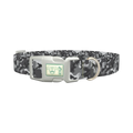 Gray Camo Dog Collar - plastic silver