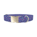 Geometric Animal Dog Collar - metal silver