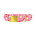 Christmas Santa Dog Collar - metal gold