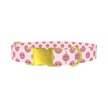 Heart Eyes Emoji Dog Collar - metal gold