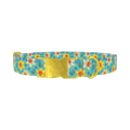 Floral Narcissus Dog Collar - metal gold