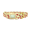 Red Chili Pepper Dog Collar - plastic gold