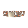Autumn Bunny Dog Collar - metal silver