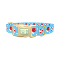 Peppermint Mitten Dog Collar - plastic gold