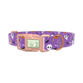 Halloween Moon Dog Collar - plastic gold