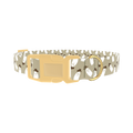 Cowboy Ghost Pattern Dog Collar - plastic gold