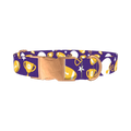 Football Theme Dog Collar - metal rose gold