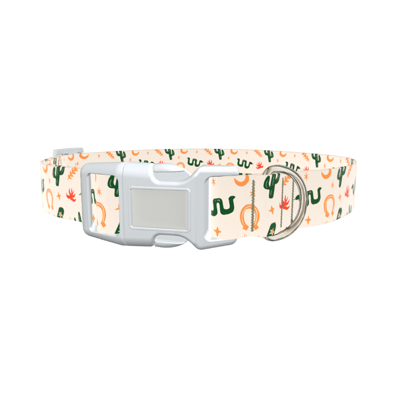 Desert Sunset Dog Collar - plastic gold