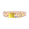 Heart Paw Dog Collar - metal gold