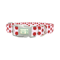 Ladybug Print Dog Collar - plastic silver