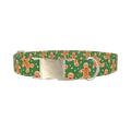 Gingerbread Cookie Dog Collar - metal silver