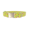 Shamrock Irish Bow Dog Collar - metal gold