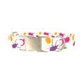 Colorful Beetle Dog Collar - metal silver