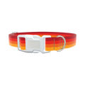 Retro Hexagon Dog Collar - plastic rose gold