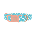 Daisy Floral Dog Collar - plastic rose gold