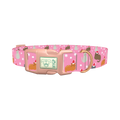 Santa Cat Pattern Dog Collar - plastic rose gold