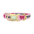 Mama's Girl Bow Dog Collar - plastic gold
