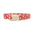 Festive Snowflake Dog Collar - plastic rose gold