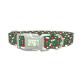 Festive Santa Hat Dog Collar - plastic silver