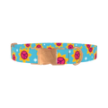 Peace Sunflower Dog Collar - metal rose gold