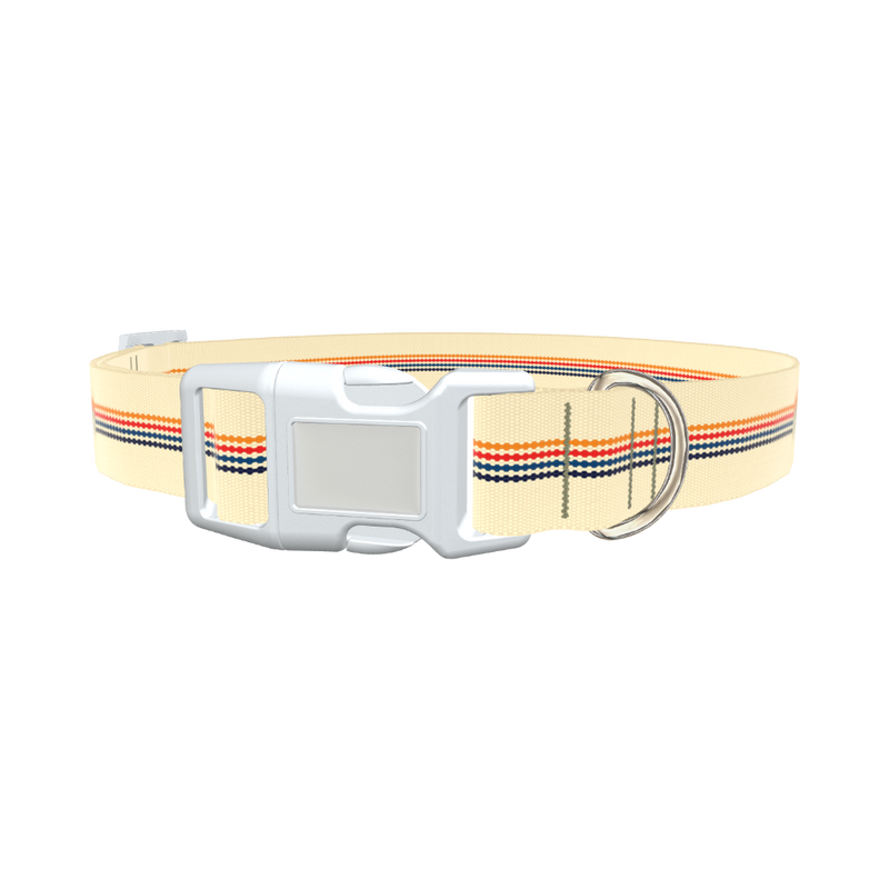 Colorful Hexagon Dog Collar - plastic rose gold