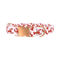 Lobster Pattern Dog Collar - metal rose gold