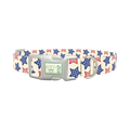 Striped Stars Dog Collar - plastic silver