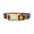 Colorful Tribal Star Dog Collar - plastic gold