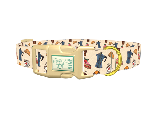 Coffee and Pastry Dog Collar