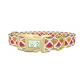 Fruit Slice Dog Collar - plastic gold
