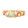 Halloween Ghost Stars Dog Collar - plastic gold