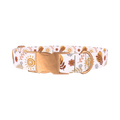 Boho Sun Moon Dog Collar - metal rose gold
