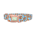 Pretzel Pattern Dog Collar - plastic rose gold